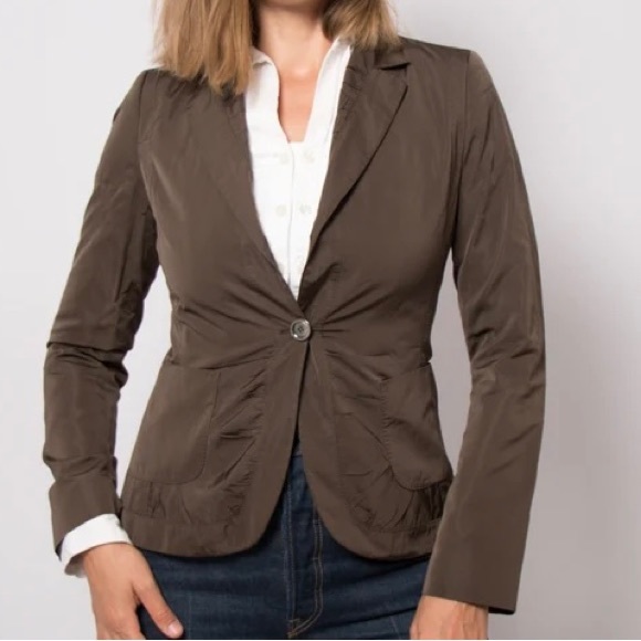 Like New HUGO BOSS Shiny Taffeta Silk Classic Blazer Jacket ❤️ - Picture 10 of 10